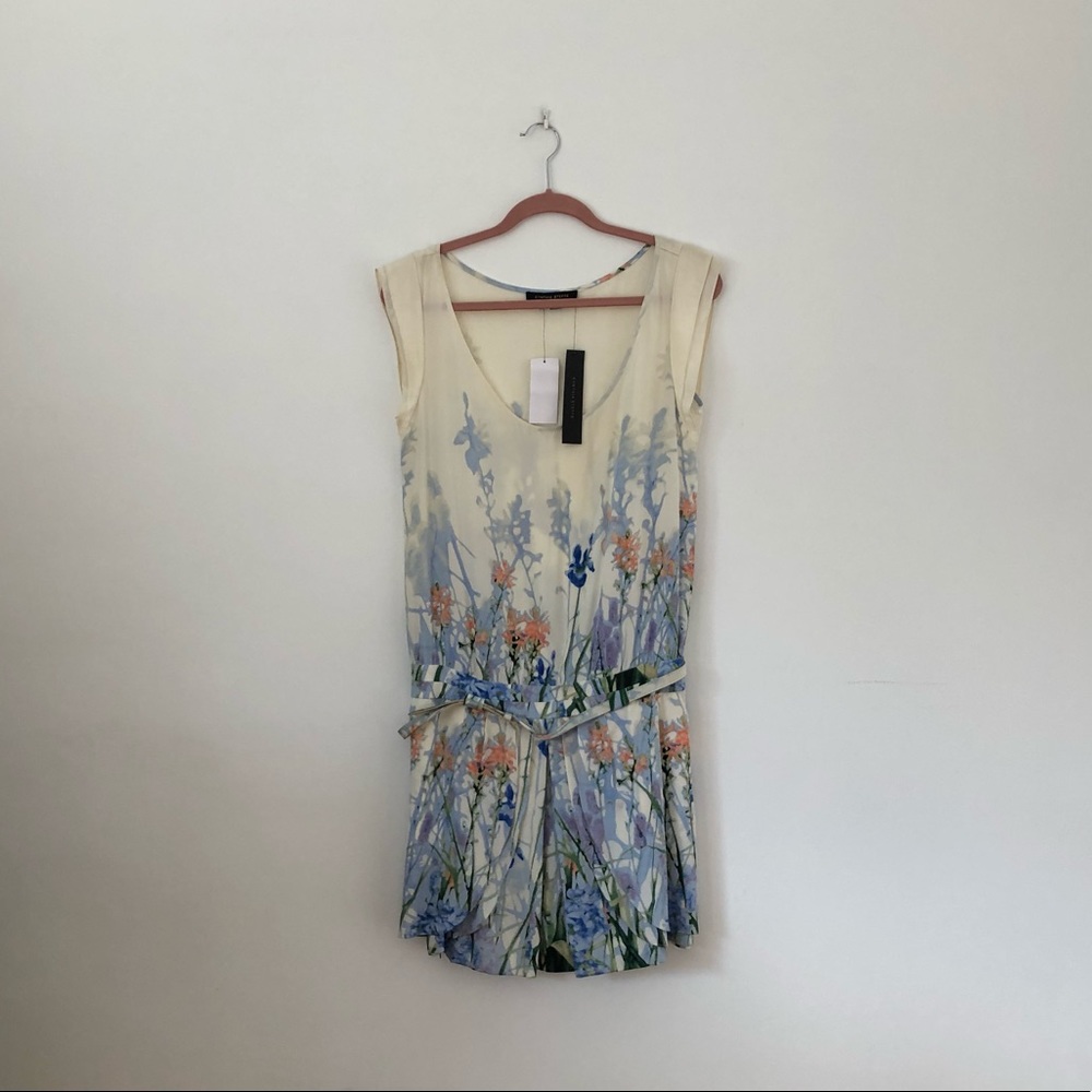 Cynthia Steffe floral silk romper
